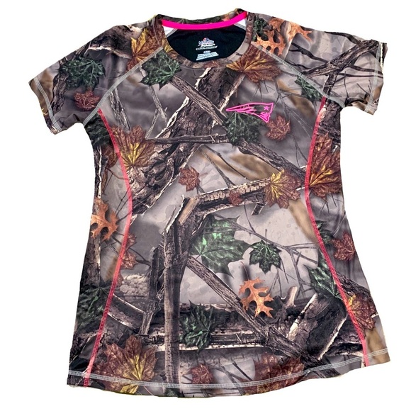 Majestic Tops - Womans Patriots Camo shirt